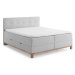Svetlosivá boxspring posteľ s úložným priestorom 180x200 cm Catania - Meise Möbel