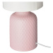 Ružová stolová lampa s textilným tienidlom (výška  32 cm) Iner – Candellux Lighting