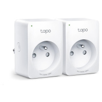 TP-Link Tapo P100 (2-pack) múdra WiFi mini zásuvka (2300W, 10A, 2, 4 GHz, BT)