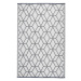 Vonkajší koberec 121x180 cm Dekorhome Vzor grafika sivá / biela,Vonkajší koberec 121x180 cm Deko