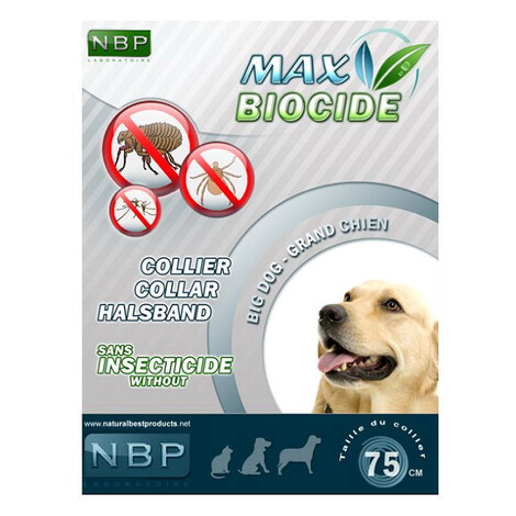 MAX BIOCIDE Antiparazitný obojok pre veľké psy- 75 cm