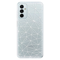 Odolné silikónové puzdro iSaprio - Abstract Triangles 03 - white - Samsung Galaxy M23 5G