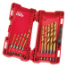 MILWAUKEE Sada vrtákov do kovu RED HEX SHOCKWAVE HSS-G TiN O 10 ks