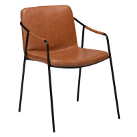 Hnedá jedálenská stolička z imitácie kože DAN-FORM Denmark Boto