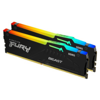 Kingston FURY Beast DDR5 128GB 5200MHz CL40 4x32GB RGB Čierna