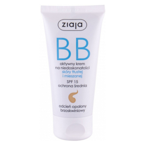 ZIAJA BB krém pre mastnú a zmiešanú pleť SPF 15 tmavý odtieň 50 ml