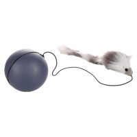 Elektronická myš s loptou pre mačky Flamingo