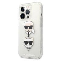 Plastové puzdro Karl Lagerfeld na Apple iPhone 13/13 Pro KLHCP13LKCTUGLS Glitter Karl`s & Choupe