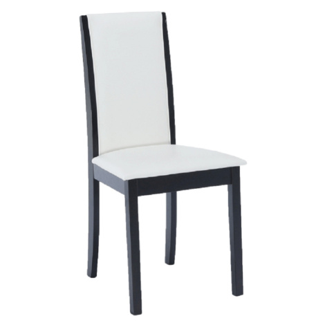 Jedálenská stolička, wenge/ekokoža biela, VENIS NEW Tempo Kondela