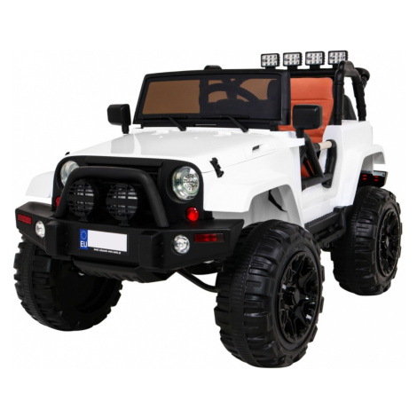 mamido Elektrické autíčko jeep All Terrain biele