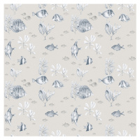 DEKORNIK Blue&Beige Fish - Tapeta