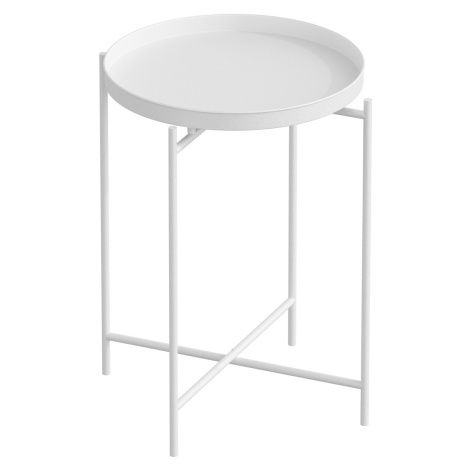 Odkladací stolík Shb-007-B biely Kalune Design