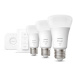 Philips HUE Bluetooth 3x žiarovka LED E27 A60 6,5 W 800lm 2000-6500K, 16 mil. farieb