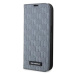 Púzdro Karl Lagerfeld iPhone 14 Pro 6.1" bookcase silver Saffiano Monogram (KLBKP14LSAKLHPG)