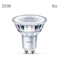 Philips LED GU10 3,5W 275lm 840 číra 36° 6 ks