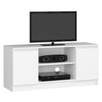 Stolík pod TV RTV 120 2D 1P biely