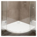 LaVilla sprchová vanička COMO štvrťkruh R550 900 x 900 x 30 biela oblý kryt sifónu bez nožičiek 