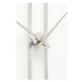 Nástenné hodiny v striebornej farbe Kare Design Clip, priemer 60 cm