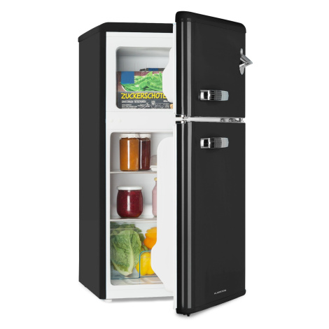 Klarstein Irene, kombinovaná chladnička, 61 l chladnička, 25 l mraznička, retro, červená