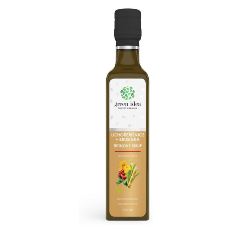 Green idea Kapucínka väčšia + brusnica trstinový sirup 250 ml