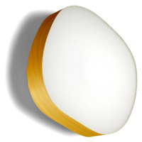 LZF Guijarro Large nástenné LED svietidlo, žltá