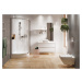 CERSANIT - SET B96 štvrťkruhový sprchovací kút ARTECO 80 x190, transparent + vanička TAKO 80x16 