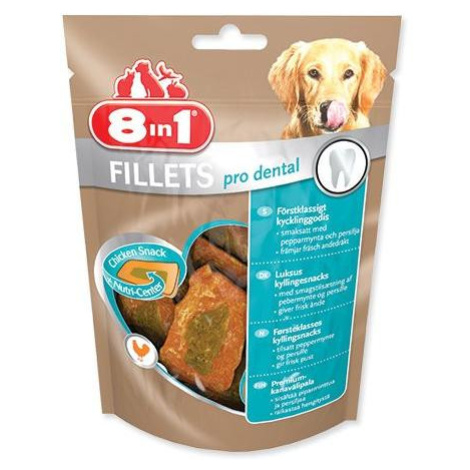 Pochúťka 8in1 Fillets Dental 80g