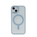 Silikónové puzdro na Apple iPhone 15 Pro Satin Clear Mag modré
