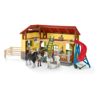 Schleich 42485 Stajňa pre kone s príslušenstvom, 60 x 40 x 29,5 cm