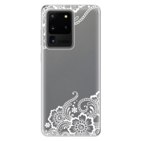Odolné silikónové puzdro iSaprio - White Lace 02 - Samsung Galaxy S20 Ultra