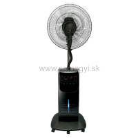 Stojanový ventilátor s parou a diaľkovým ovládačiom 90W (40cm) čierny (SOMOGYI)