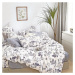 Bavlnená saténová posteľná bielizeň ALBS-M0029B 160x200