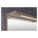 Aqualine Aqualine, KORIN STRIP zrkadlo s LED osvetlením 60x70x12cm, dub platin, KO990S