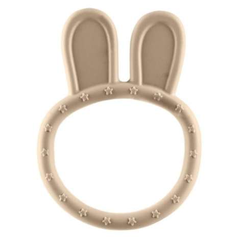 Silikónové hryzátko Rabbit, Sand Beige Zopa