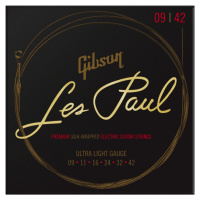 Gibson Les Paul Premium Electric Guitar Strings Ultra-Light