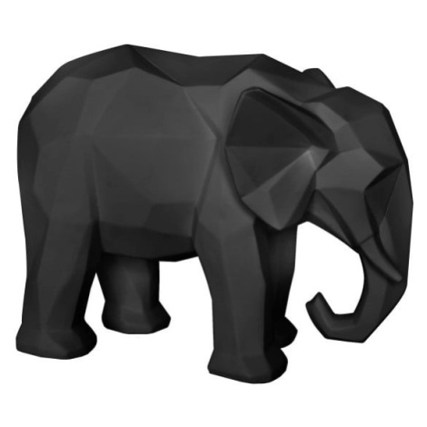 Matne čierna soška PT LIVING Origami Elephant