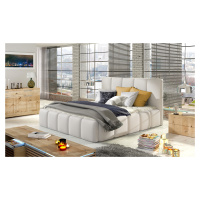 ELTAP POSTEL EDVIGE + DREVENY KARKAS + PLYNOVY ZDVIHAC + KONTAJNER 140X200, SOFT 17, WHITE, 2266