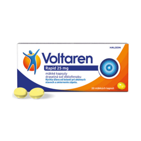 VOLTAREN Rapid 25 mg pre rýchlu uľavu od bolesti 20 kapsúl