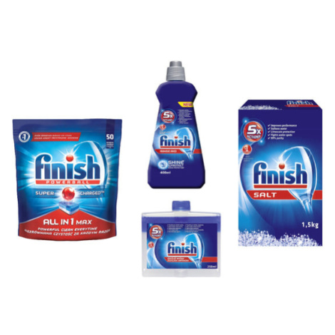 Prípravky do umývačiek riadu Finish, štartovací balíček