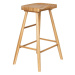 Barová stolička z dubového dreva v prírodnej farbe 64 cm Vander – White Label