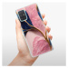 Odolné silikónové puzdro iSaprio - Pink Blue Leaves - Samsung Galaxy A71