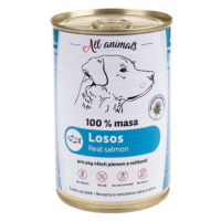 ALL ANIMALS konzerva losos mletý pre psov 400 g