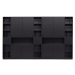 Čierna modulárna knižnica z borovicového dreva 340x210 cm Finca – WOOOD