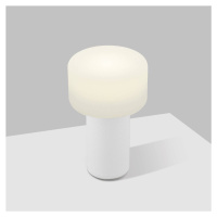 Nabíjateľná stolná lampa Tiny-B LED, biela, výška 13 cm, IP54, USB