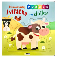 Sun Čti a skládej puzzle Zvířátka na statku CZ verzia