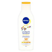 NIVEA Sun Detské mlieko na opaľovanie Protect & Sensitive OF 50+ 200 ml