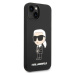 Karl Lagerfeld Liquid Silicone Ikonik NFT kryt iPhone 14 Plus čierny