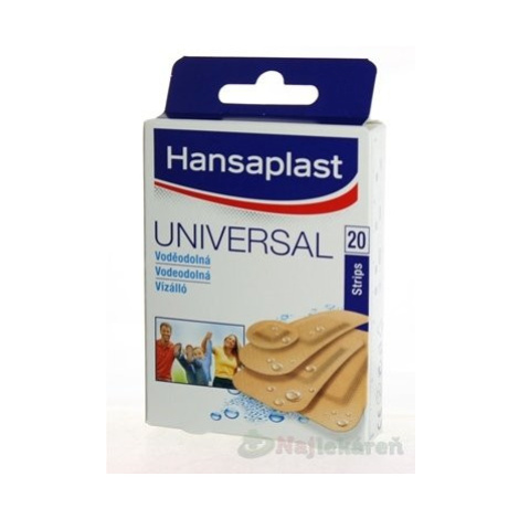 HANSAPLAST Universal Water resistant vodeodolná náplasť  20ks