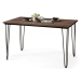 Jedálenský stôl Stormi 120x75x70 cm (dub hnedý)