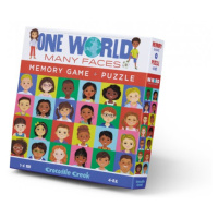 Puzzle a paměťová hra - Tváře světa (48 dílků)